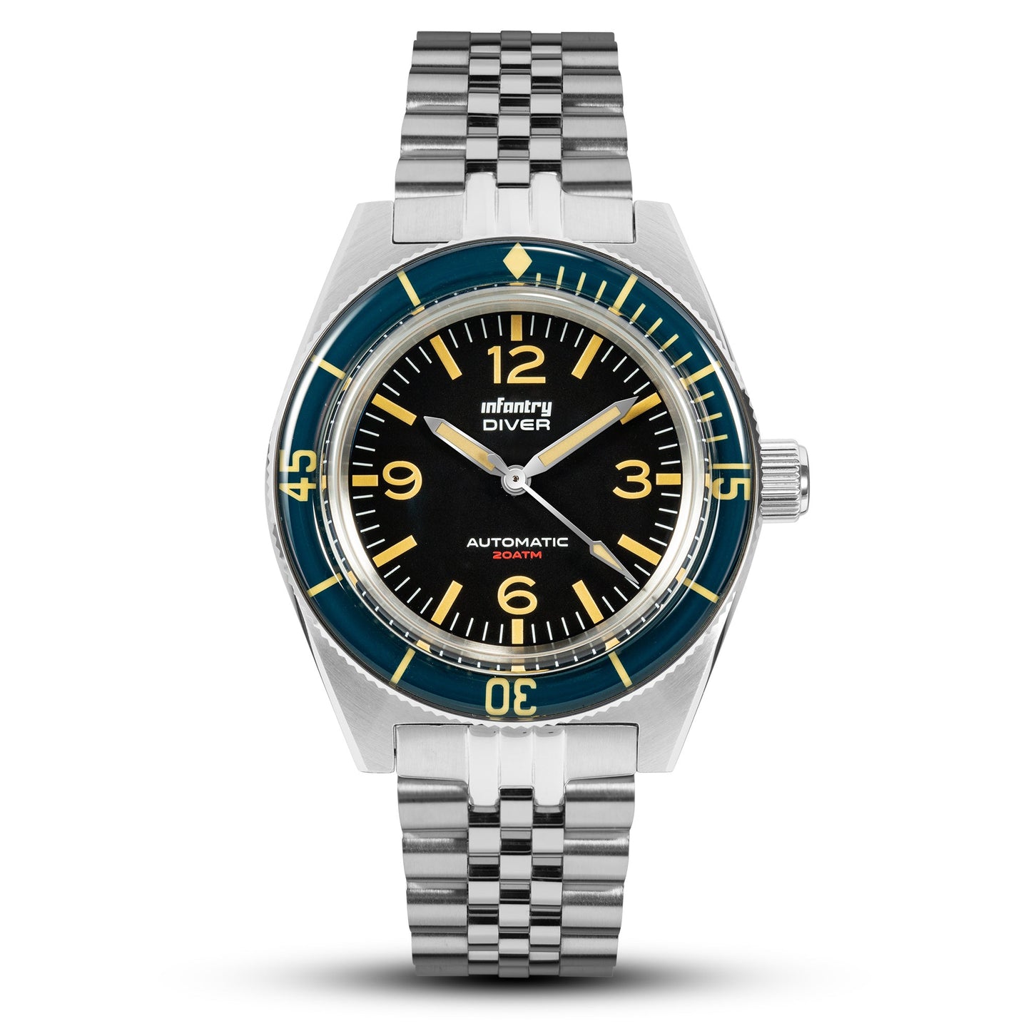Infantry Diving Men's Watch - Navy, Green waterproof_DIV-001-BLU