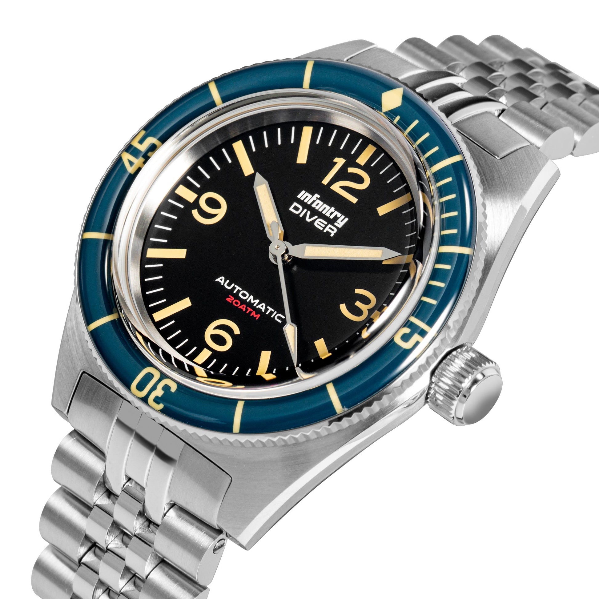 Infantry_Diving_Men_s_Watch_-_Navy_Green_waterproof_DIV-001-BLU 01