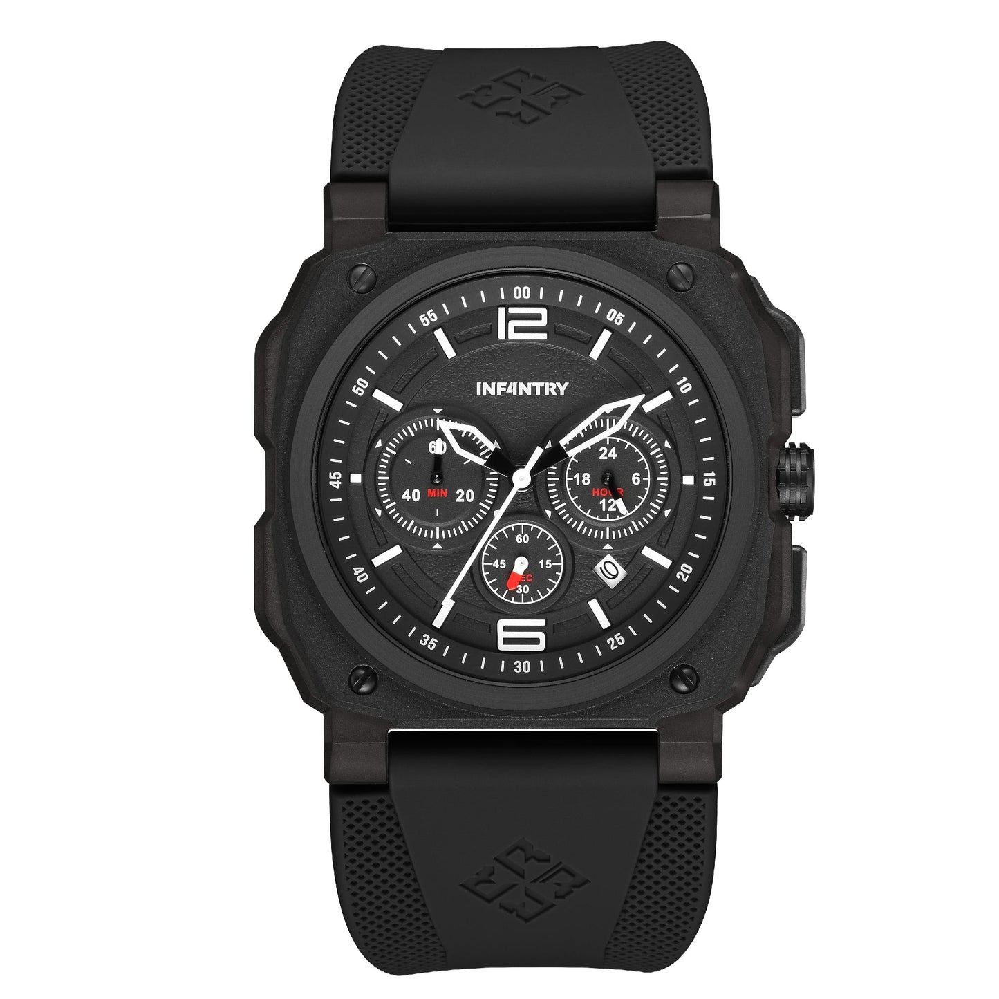 infantry chronograph military watch black REVO47-CHR01-BK-01