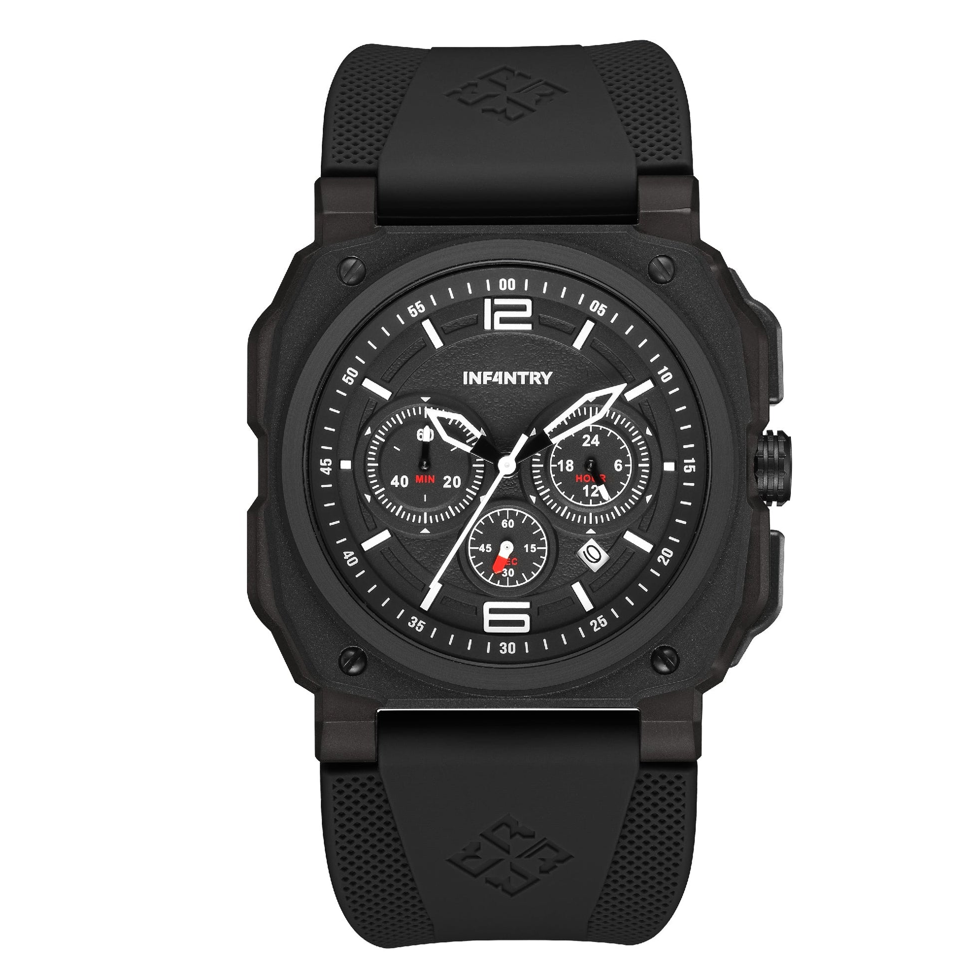 infantry chronograph military watch black REVO47-CHR01-BK-01