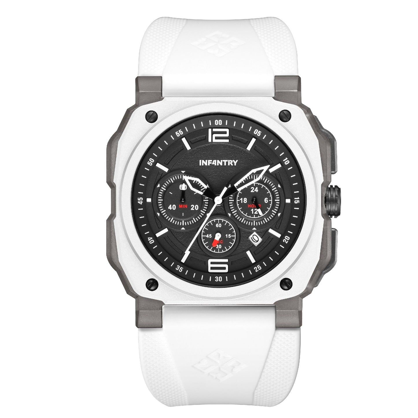 infantry chronograph military watch white REVO47-CHR01-WH-01