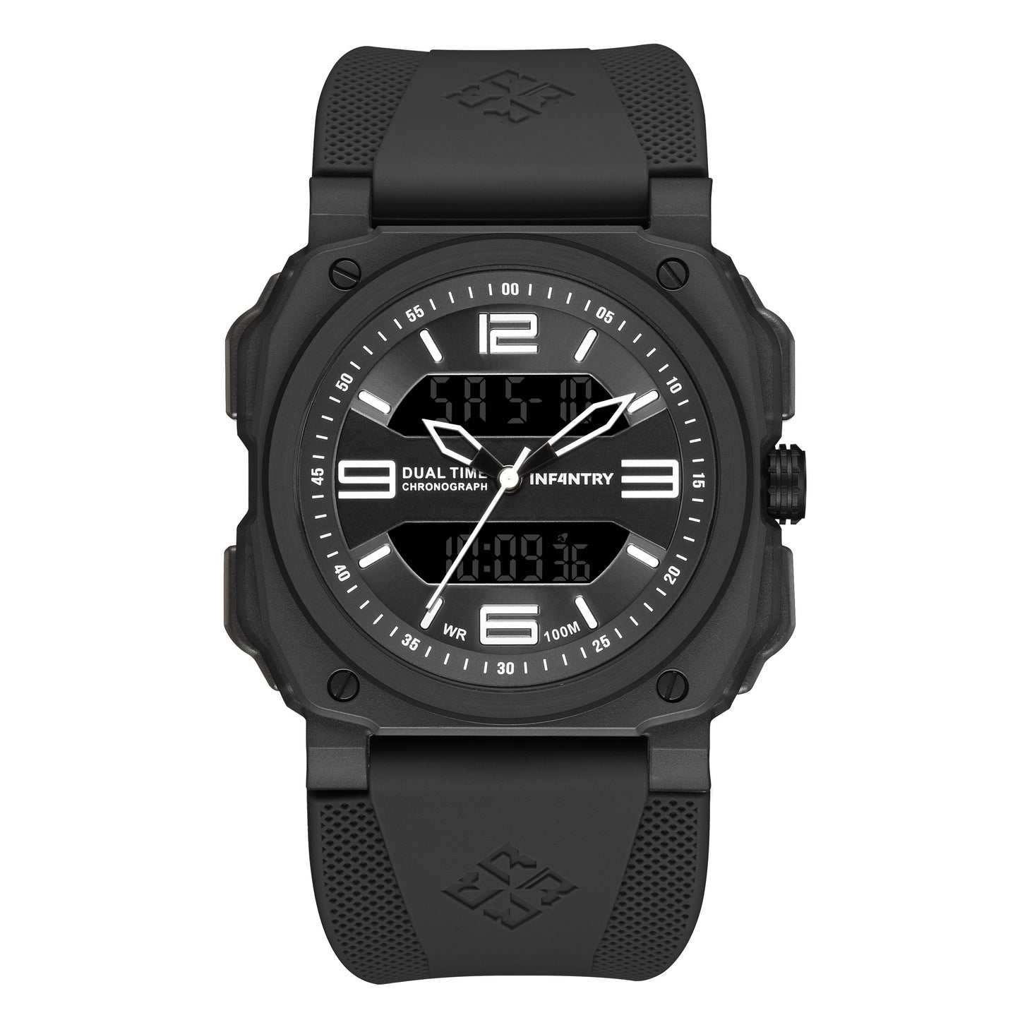 infantry dualtech pro analog digital military watch REVO47-AD01-BK-01